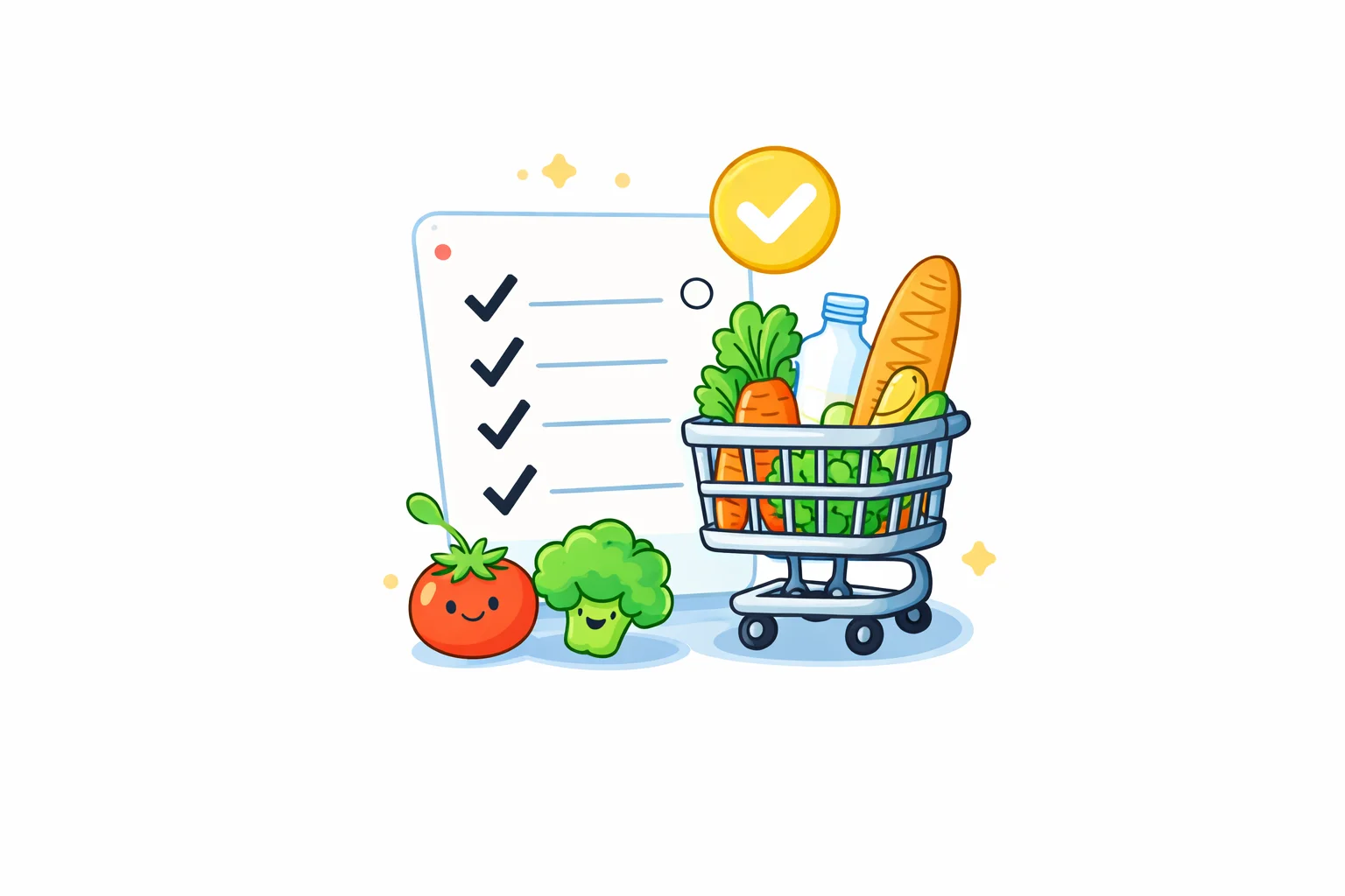Make a shopping list with Zavora